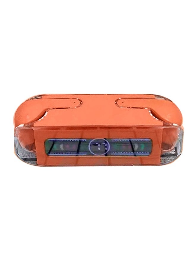 CATANES - M12 MAX Wireless Bluetooth Headset Transparent Digital Display Color Screen Touching Type Long Battery Life Headset Game Mode Bluetooth Headset For Samsung S22 Ultra/S23 Ultra Orange - Image 1