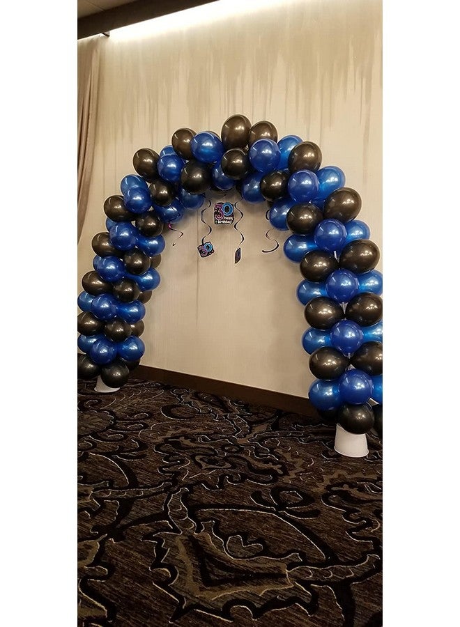 EASUTE 10Inch Pearl Dark Blue Pearl Black Balloons 100Pcs Perfect For Birthday Party Bridal Baby Shower Engagement Wedding Party Decor (Blue) - Image 5