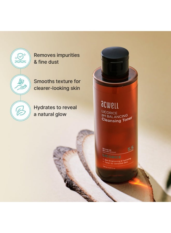 ACWELL 5.5 Licorice PH Balancing Cleansing Toner 5.1 Oz. Make-Up Remover - Image 3