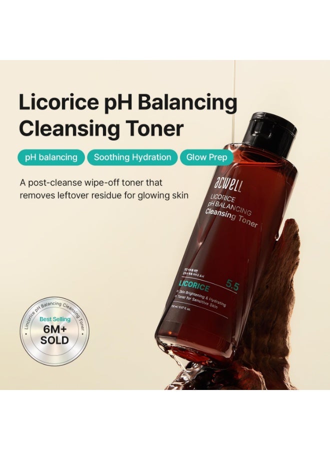 ACWELL 5.5 Licorice PH Balancing Cleansing Toner 5.1 Oz. Make-Up Remover - Image 2