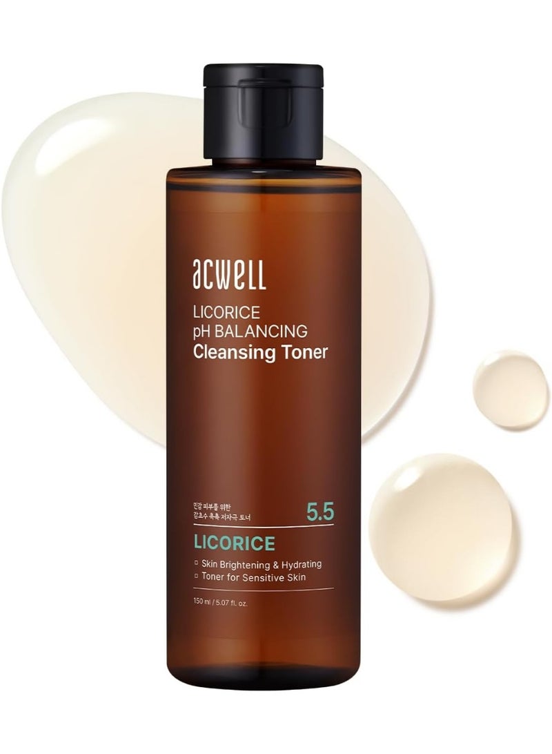 ACWELL 5.5 Licorice PH Balancing Cleansing Toner 5.1 Oz. Make-Up Remover - Image 1