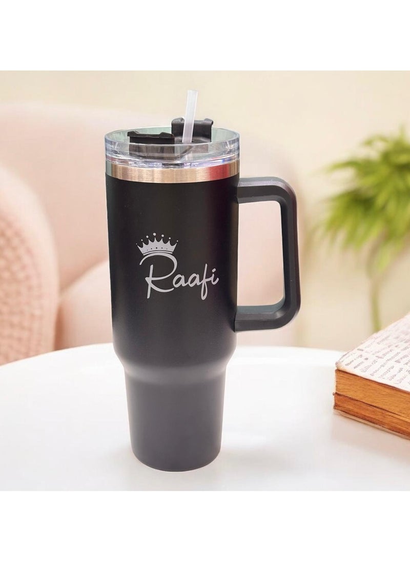 Wooden Twist - Raafi Savor 2.0 Tumbler 40oz With Handle Travel Mug Straw Covers Cup With Lid Insulated Quencher Stainless Steel Water Iced Tea Coffee Mug - Image 1