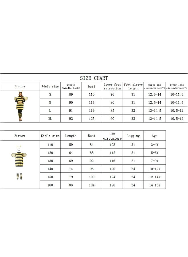 NIBEMINENT Halloween bee ladybug, adult and children cosplay festival costumes - Image 2