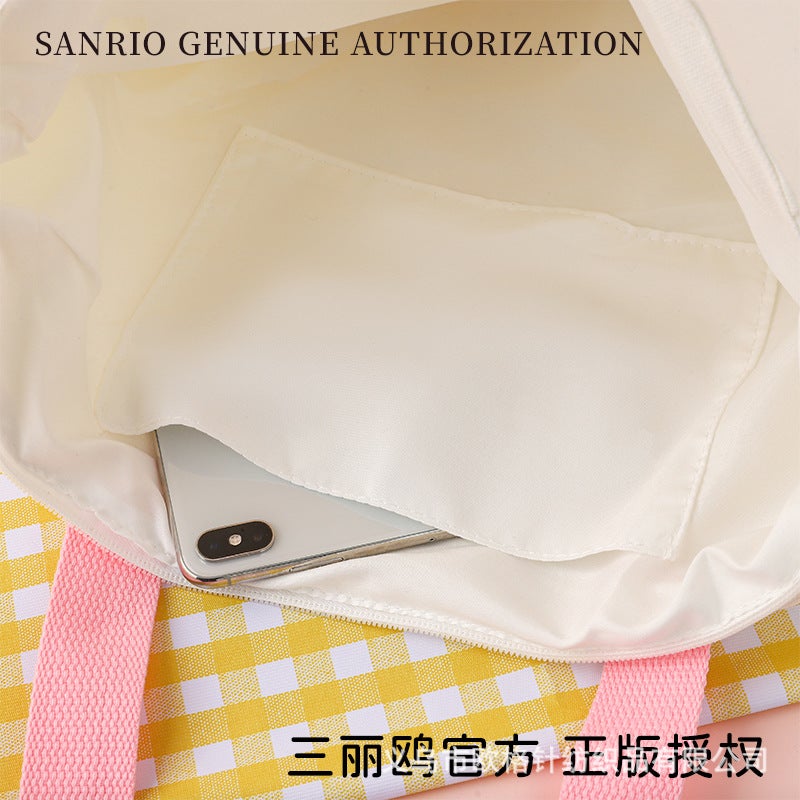 Sanrio Genuine Authorized Large Capacity Canvas Bag Kulomi Shoulder Travel Shopping Girl Bag - Image 4
