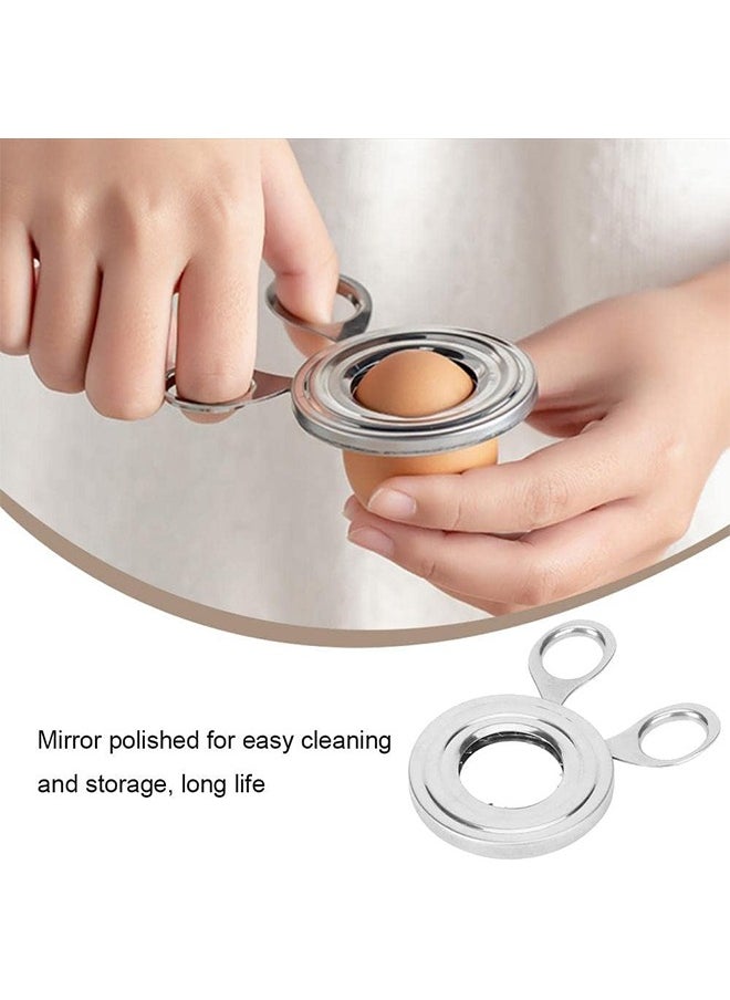 Generic - Egg Topper Cutter Stainless Steel Boiled Egg Cutter Cracker Multifunctional Egg Slicer for All Kinds Soft Boiled Hard Boiled or Raw Egg - Image 1