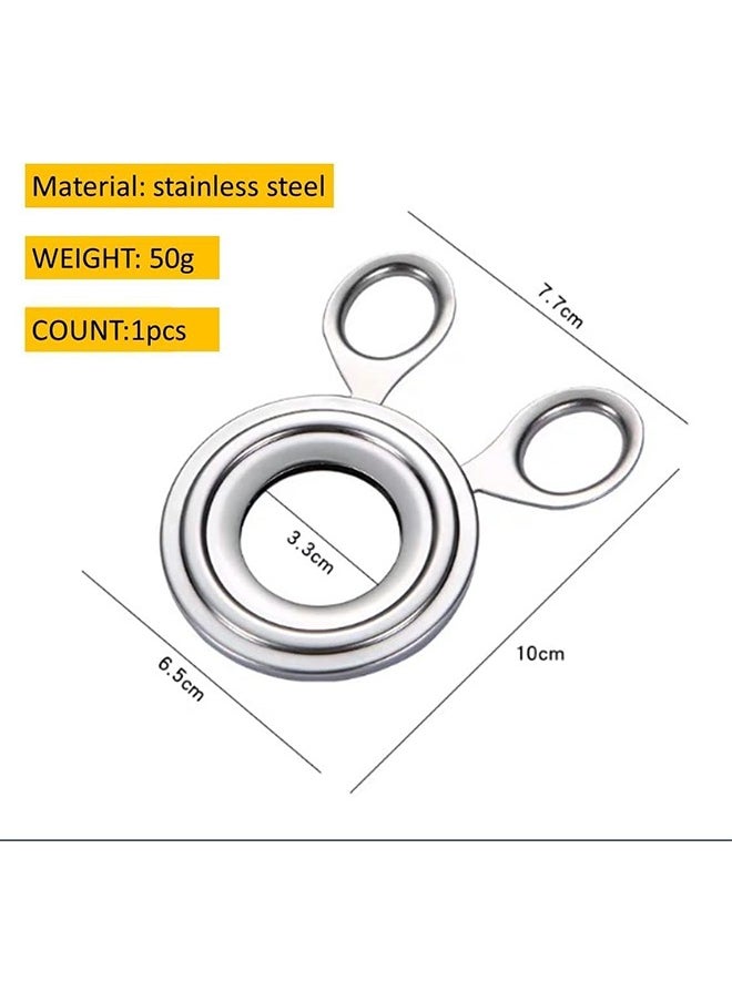 Generic - Egg Topper Cutter Stainless Steel Boiled Egg Cutter Cracker Multifunctional Egg Slicer for All Kinds Soft Boiled Hard Boiled or Raw Egg - Image 1