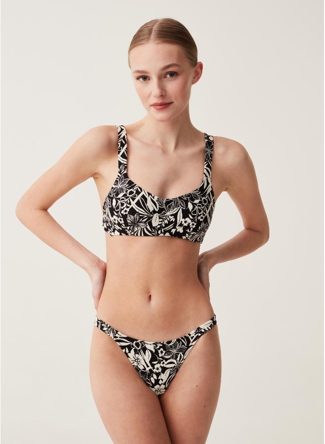 Ovs Ovs Bikini Tanga With Floral Print  - Image 1