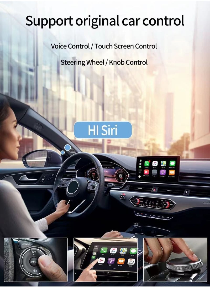 KUKA - Wireless CarPlay Adapter – Convert Factory Wired CarPlay to Wireless | Plug & Play, Automatic Pairing, Compact Design | Supports iPhone, Siri, Navigation, Music & Calls - Image 1