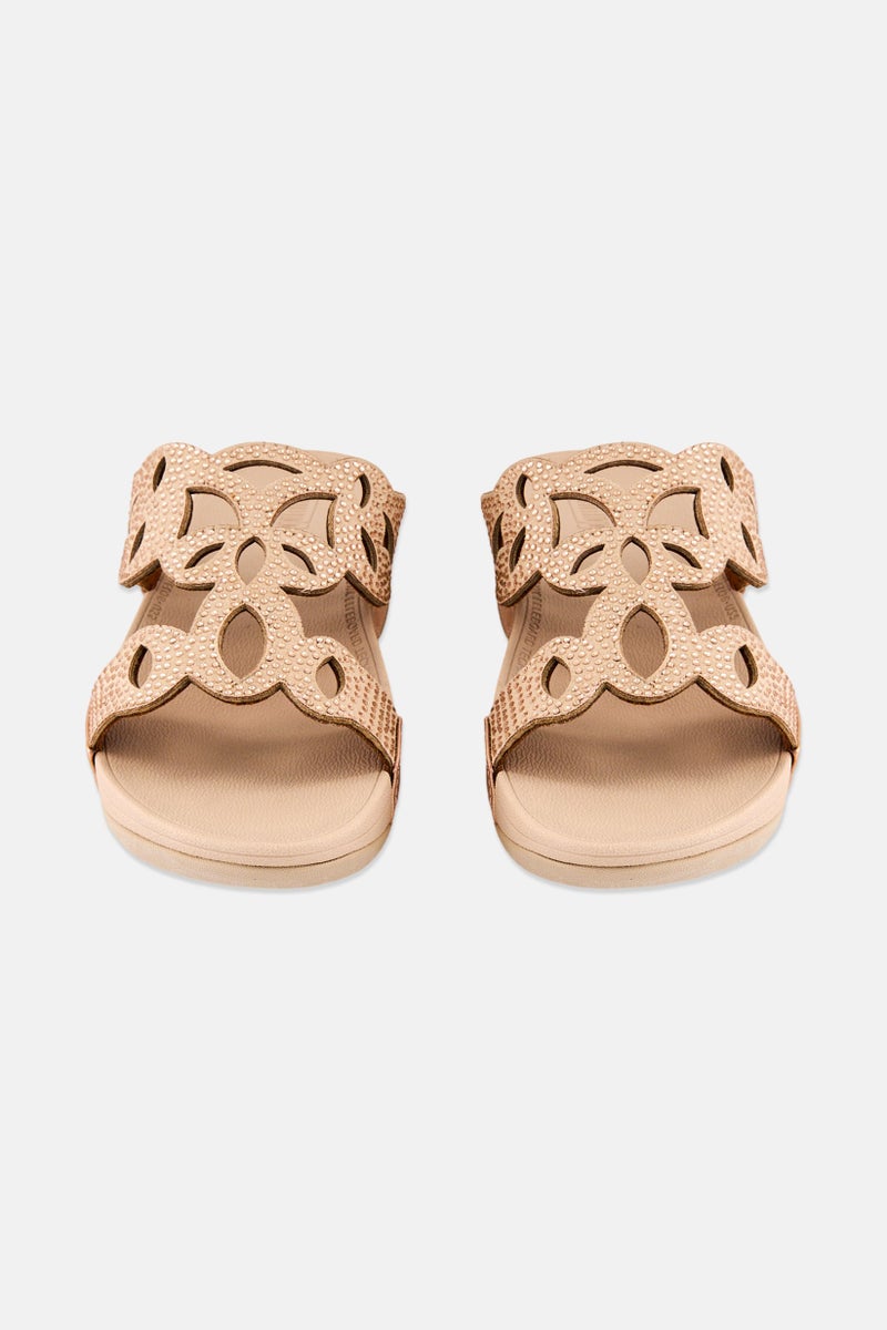 FitFlop Women Slip On Crystal Sandal, Rose Gold - Image 4