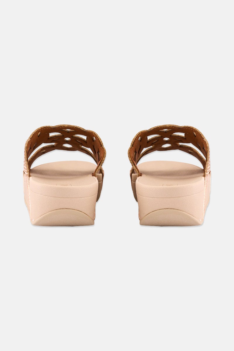 FitFlop Women Slip On Crystal Sandal, Rose Gold - Image 2