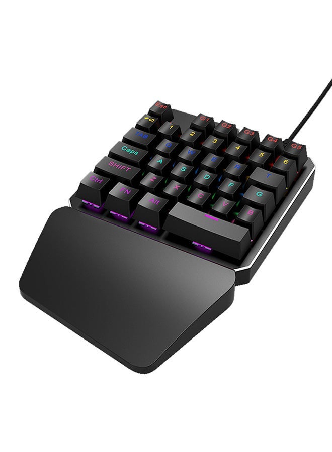 NIBEMINENT J100 One-handed Mechanical Keyboard Black - Image 3