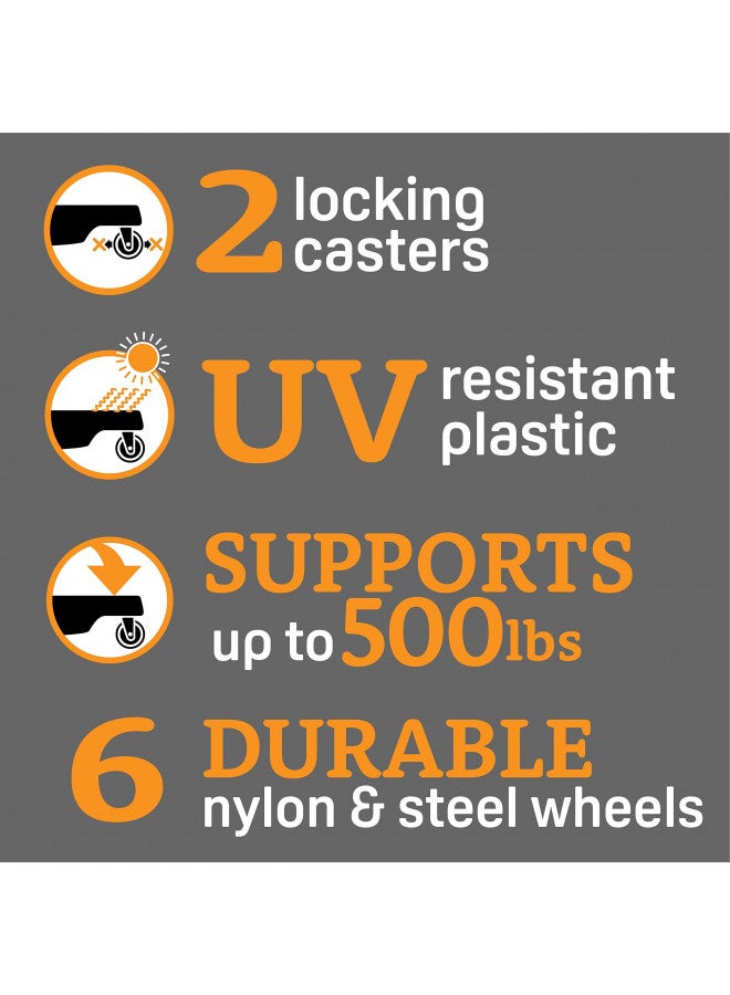 Bosmere S20410 Down Under Plant Caddie, Heavy Duty Plant Stand with Wheels, 500lb Capacity, 20-Inch, Black - Image 5