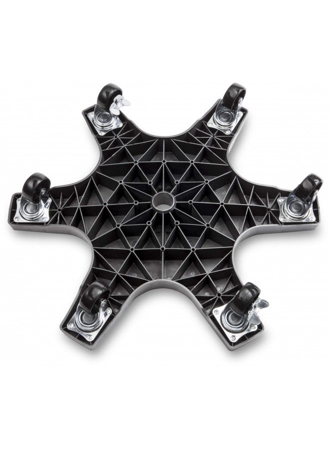 Bosmere S20410 Down Under Plant Caddie, Heavy Duty Plant Stand with Wheels, 500lb Capacity, 20-Inch, Black - Image 2