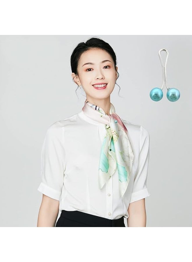 طقم 12 دبوس حجاب لطيف – دبابيس بروش لؤلؤية وكريستال حجر الراين، مشابك وشاح وشال، دبابيس أمان للحجاب والشالات، أزرار زخرفية لفستان الزفاف - Image 4