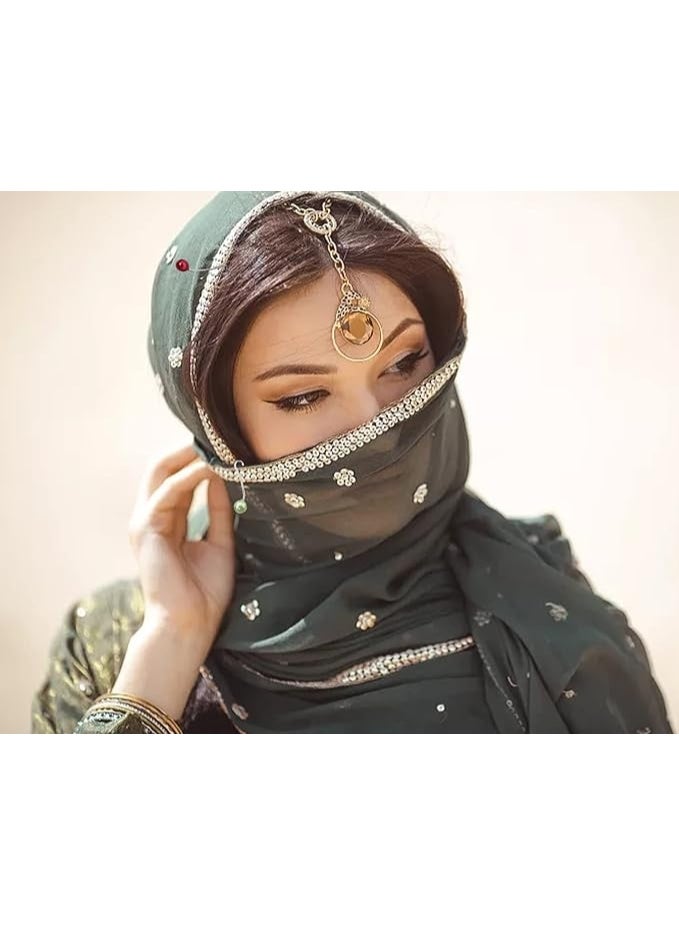 طقم 12 دبوس حجاب لطيف – دبابيس بروش لؤلؤية وكريستال حجر الراين، مشابك وشاح وشال، دبابيس أمان للحجاب والشالات، أزرار زخرفية لفستان الزفاف - Image 5