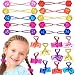 Expressions 20pc Cube Ponytailers Assorted Ponytail Cubes Twin Bead Hair Elastics Bright Multicolored Twin Hair Beads Bauble Hair Ties Ponytail Holders Toddler Kids Value Pack - Image 2