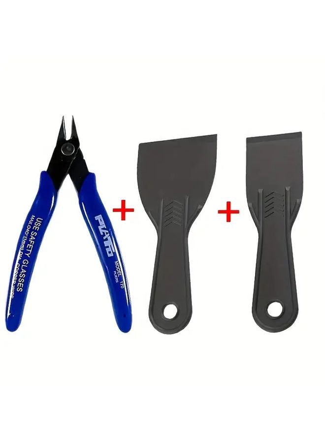 عدة أدوات الطابعة ثلاثية الأبعاد 1 تحتوي على: مقص، إبر تنظيف، ملاقط، كماشة، أدوات إزالة الحواف - Image 1