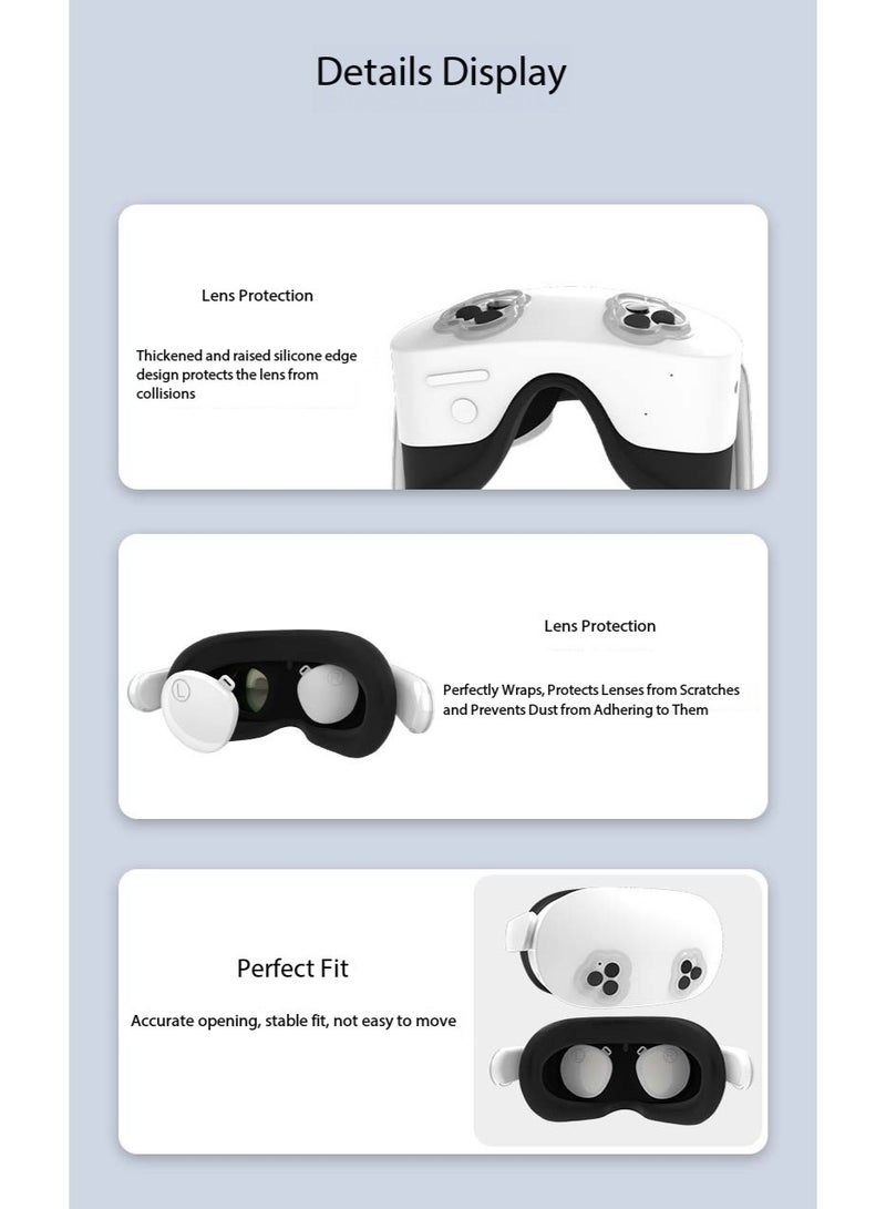 Sisily MetaQuest 3S VR Eye Lens Dust Protective Cover Quest 3S VR Helmet Lens Dust Protective Cover  - Image 3