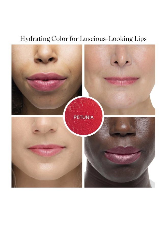 OGEE Sculpted Tinted Lip Oil - Organic & Natural Lip Primer, Moisturizer & Treatment Balm - Petunia (Sheer Blush Color) - Image 2