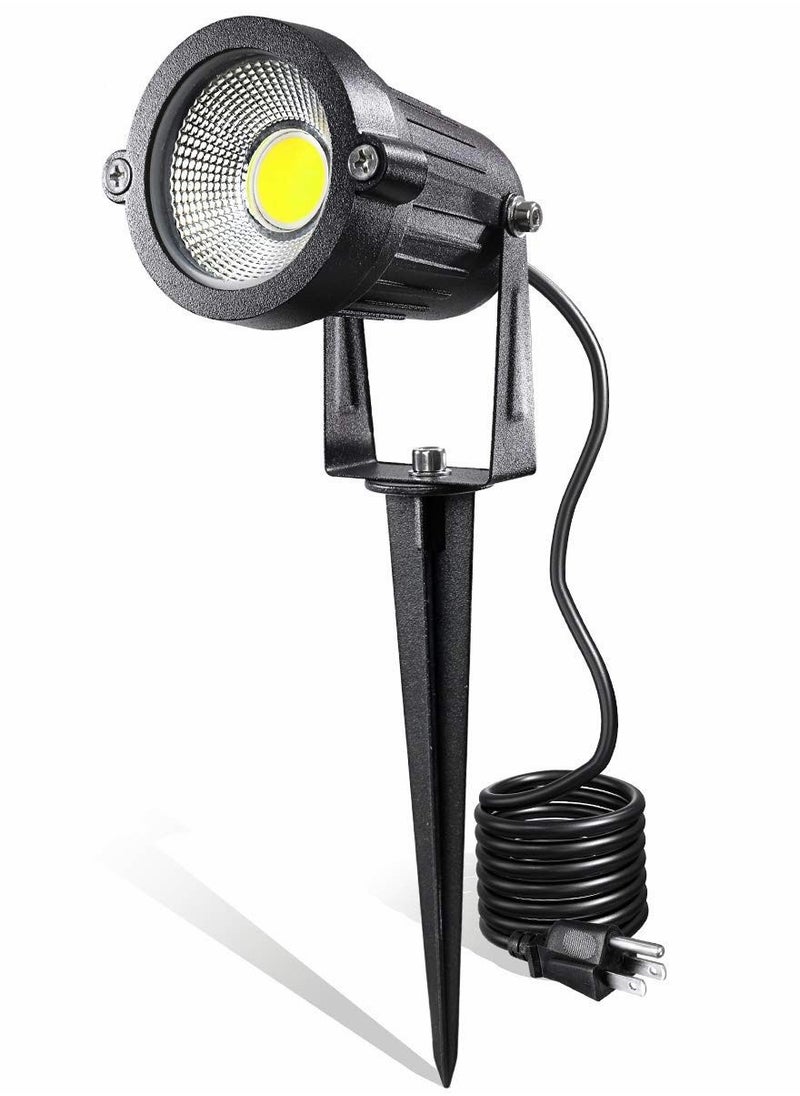 Excefore LED Landscape Lights, AC Outdoor Pathway Garden Yard Spotlight, IP65 Waterproof Flood Light, Spotlight with Spike Stand(Pack of 1, Daylight White)  - Image 1