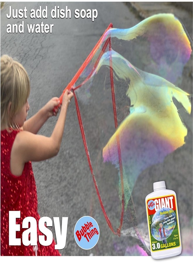 BUBBLE-THING BUBBLETHING Giant Bubbles Wand and Bubble Mix to Make 3.0 Gallons Giant Bubble Solution - Image 3