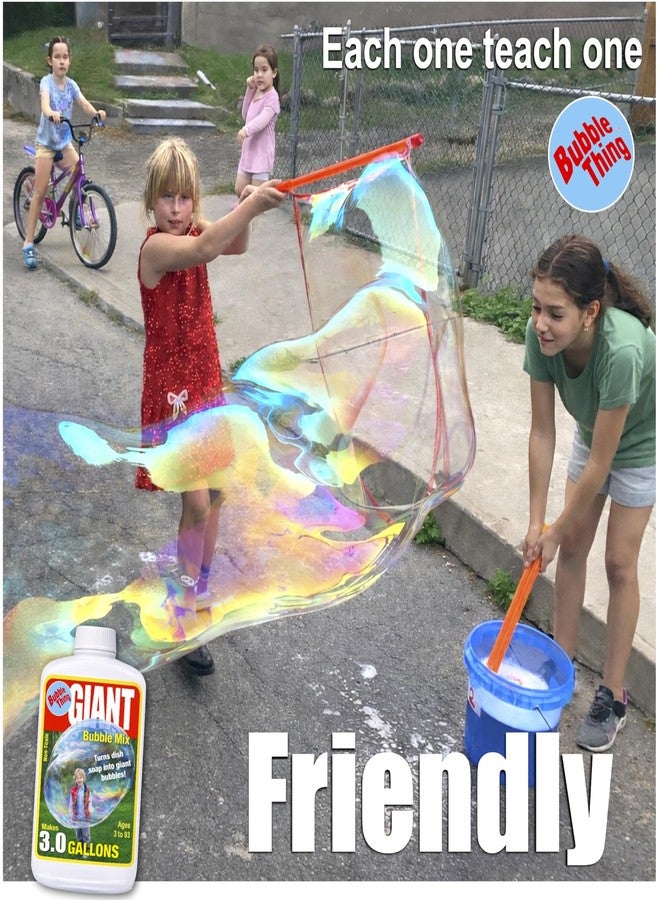 BUBBLE-THING BUBBLETHING Giant Bubbles Wand and Bubble Mix to Make 3.0 Gallons Giant Bubble Solution - Image 4