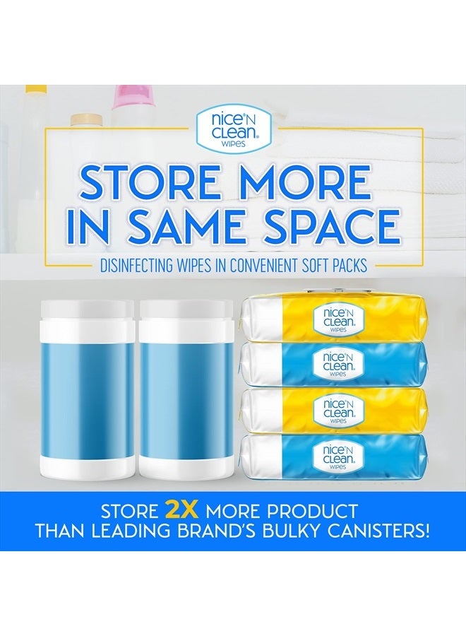 Nice 'N Clean مناديل تعقيم الأسطح 304 قطعة | تنظف وتعقم أسطح المنزل والمطبخ | رائحة منعشة وليمون - Image 4