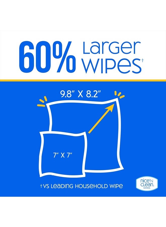 Nice 'N Clean مناديل تعقيم الأسطح 304 قطعة | تنظف وتعقم أسطح المنزل والمطبخ | رائحة منعشة وليمون - Image 3