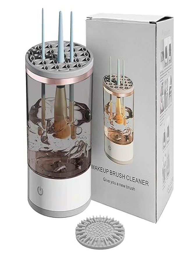 G.FIDEL منظف فرش المكياج من جي.فيدل، منظف ومجفف ومخزن تلقائي 3 في 1، حاوية تنظيف متعددة الوظائف لأدوات التجميل - Image 1