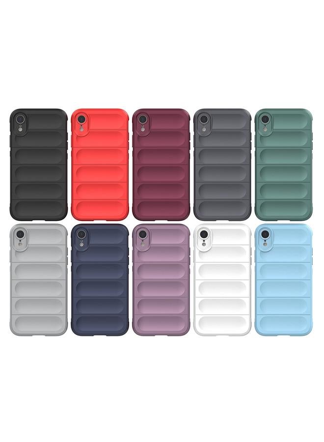 اس-توب جراب لهاتف iPhone XR مصنوع من مادة TPU السحرية + جراب من الفلانيل - Image 2