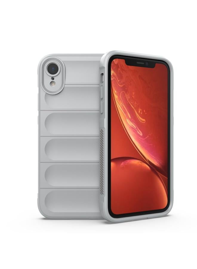 اس-توب جراب لهاتف iPhone XR مصنوع من مادة TPU السحرية + جراب من الفلانيل - Image 1