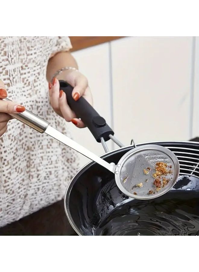 Stainless Steel Fine Mesh Skimmer Spoon Long Handle For Frying Gravy 1pc - Image 5