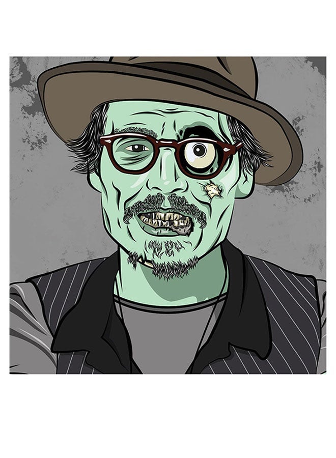 RYN Johnny Depp Themed Printed MDF Wall Art multicolour 30x30cm - Image 2