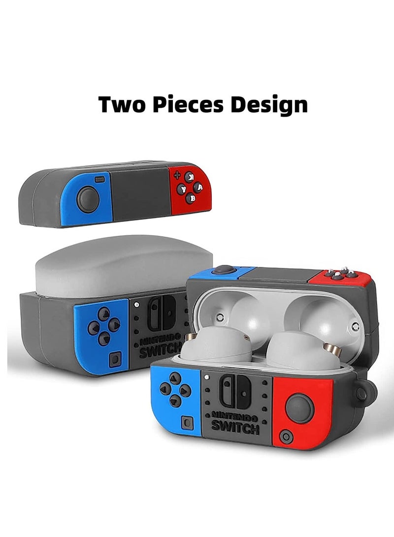 Excefore Silicone Case for Sony WF-1000XM4, Cartoon Game Shockproof Full Body Protective Cover with Keychain, Protective Case for WF-1000XM4 Charging Box Covers  - Image 4