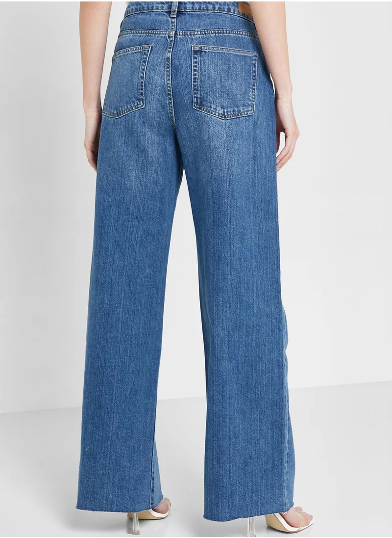 French Connection High Waist Straight Jeans