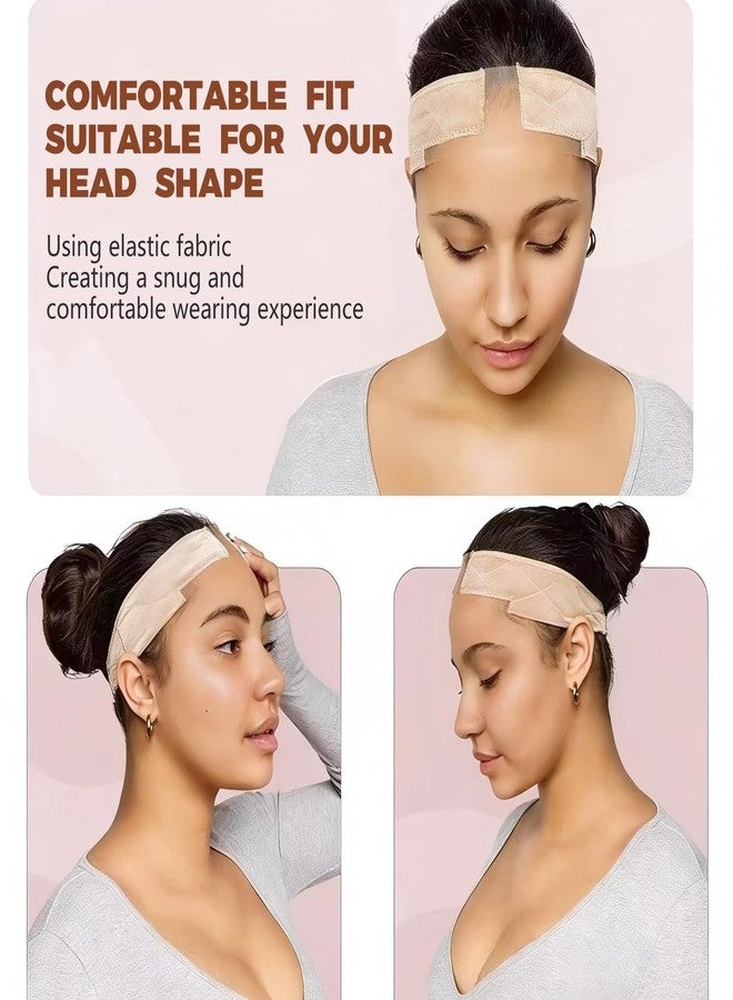 RupeeRise 2PCS Daily Styling Needs,Wig Grip Band with Ear Cutout, Lace Headband for Secure Wig Placement, 2-Piece Set for - Image 3