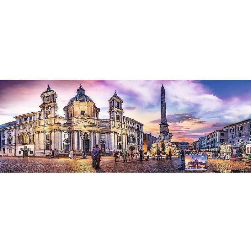 Trefl - Piazza Navona Rome Panorama Puzzle 500 Pieces - 29501 - Image 2