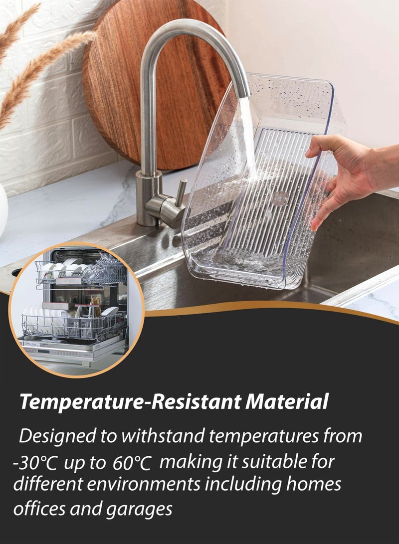 توشيونيكس صندوقان متعددا الأغراض - سعة كل منهما ٥ لترات - T114624-2 | صناديق تنظيم بلاستيكية متينة للمنزل، المطبخ، الثلاجة، المكتب، والحمام | حاويات تخزين بسعة ٥ لترات مع مقابض | ٣١.٨×١٥.٥×١٠ سم - Image 5