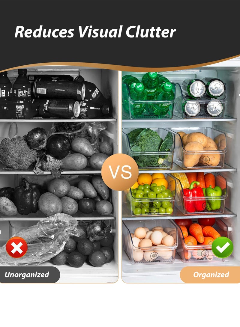 توشيونيكس صندوقان متعددا الأغراض - سعة كل منهما ٥ لترات - T114624-2 | صناديق تنظيم بلاستيكية متينة للمنزل، المطبخ، الثلاجة، المكتب، والحمام | حاويات تخزين بسعة ٥ لترات مع مقابض | ٣١.٨×١٥.٥×١٠ سم - Image 3