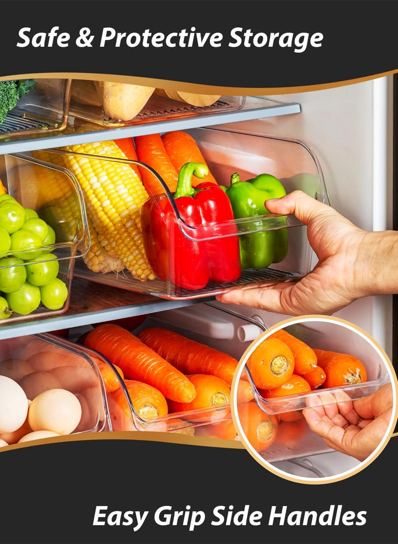 توشيونيكس صندوقان متعددا الأغراض - سعة كل منهما ٥ لترات - T114624-2 | صناديق تنظيم بلاستيكية متينة للمنزل، المطبخ، الثلاجة، المكتب، والحمام | حاويات تخزين بسعة ٥ لترات مع مقابض | ٣١.٨×١٥.٥×١٠ سم - Image 2
