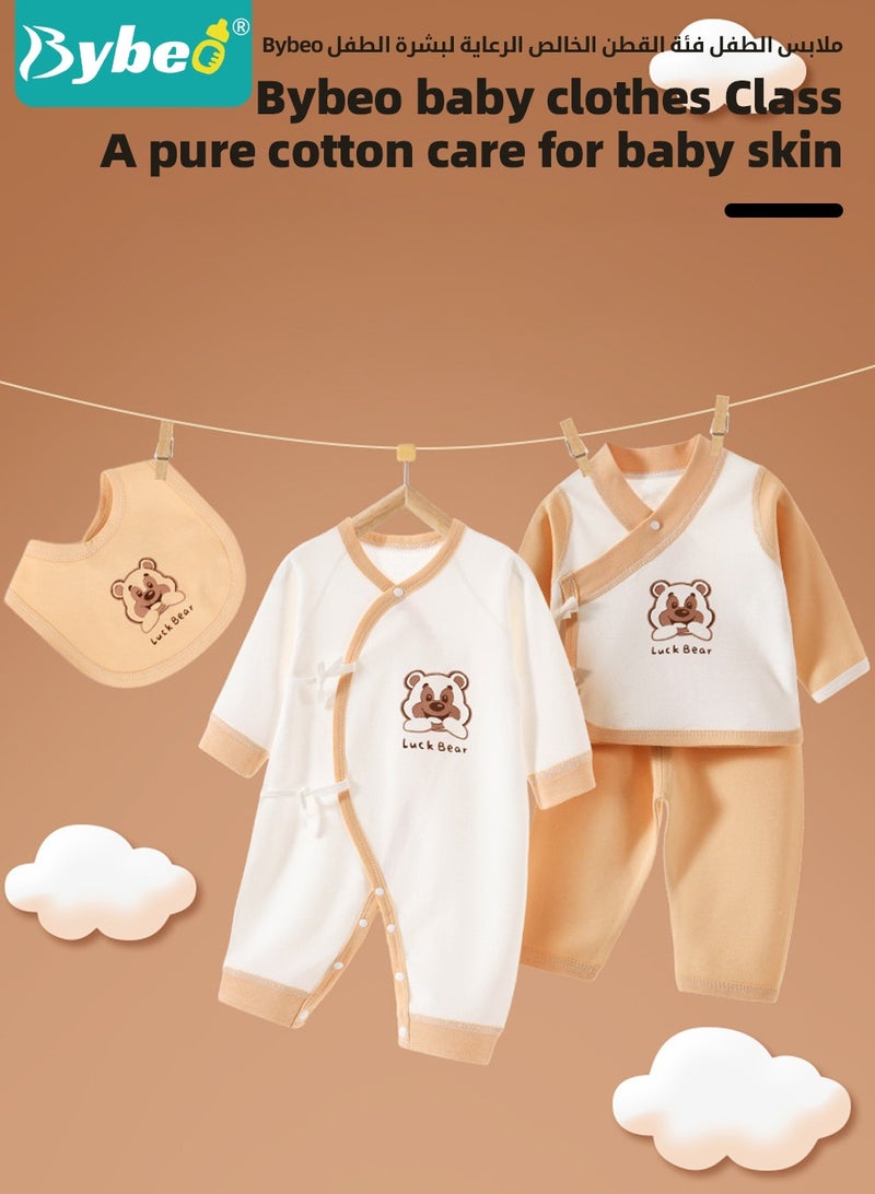 Bybeo 26PCS Newborn Baby Gift Set, Newborn Layette Gift Set for Boys and Girls, Babies Essential Clothes Accessories with Baby Blanket, 100% Premium Cotton, for Spring Summer Autumn Winter - Image 4
