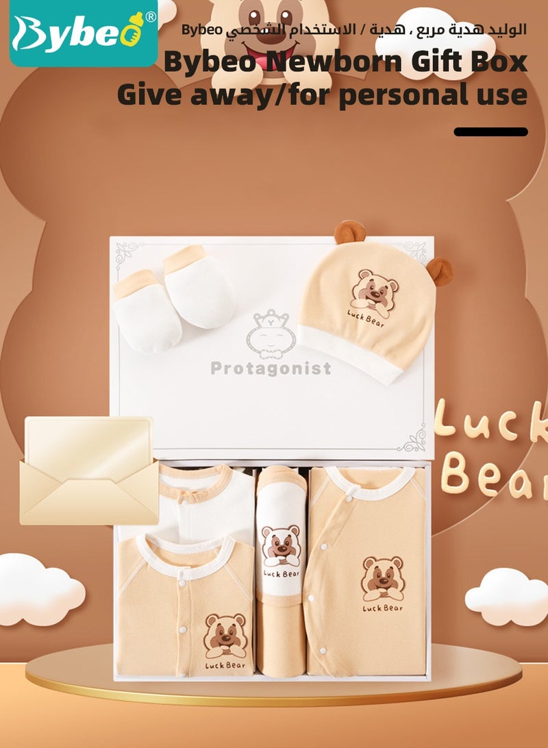 Bybeo 26PCS Newborn Baby Gift Set, Newborn Layette Gift Set for Boys and Girls, Babies Essential Clothes Accessories with Baby Blanket, 100% Premium Cotton, for Spring Summer Autumn Winter - Image 5