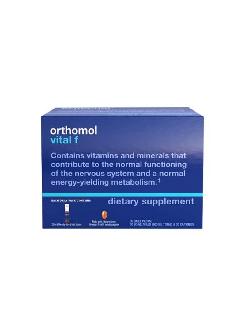 Orthomol - Vital F Vials 30 Capsules - Image 1