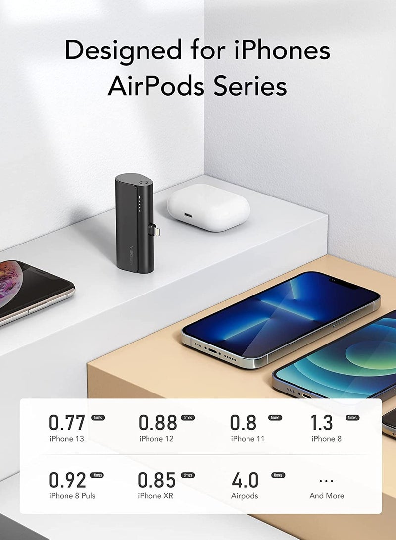 VEGER 5000mAh Mini Power Bank,20W Fast Charging Portable Charger Battery Pack Compatible with iPhone 14/14 Pro/14 Pro Max/14 Plus/13/12/11 /XS/XR/X/8/7/6s/Plus and More - Image 4