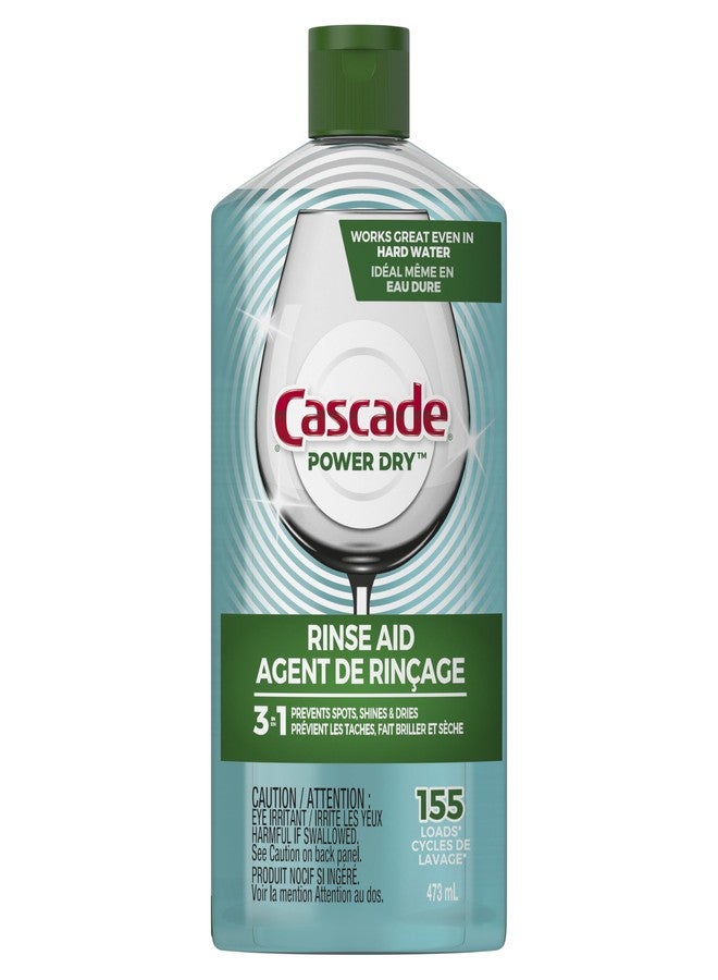Cascade Power Dry Dishwasher Rinse Aid, 16 fl oz - Image 1
