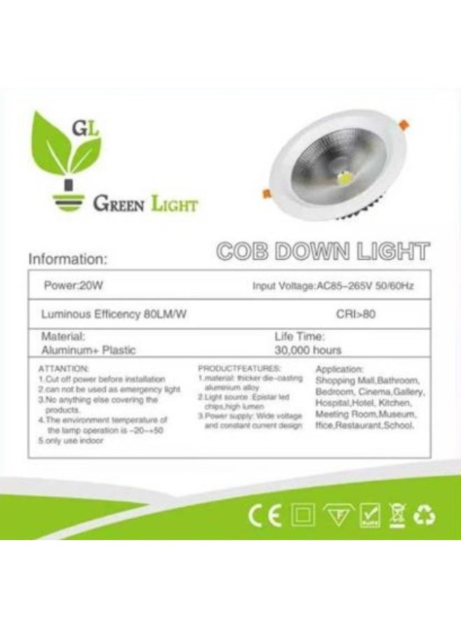GREEN LIGHT COB DOWNLIGHT 20W - Image 5