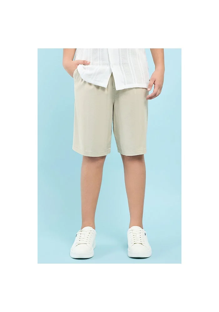 R&b Solid Shorts with Drawstring Waist
