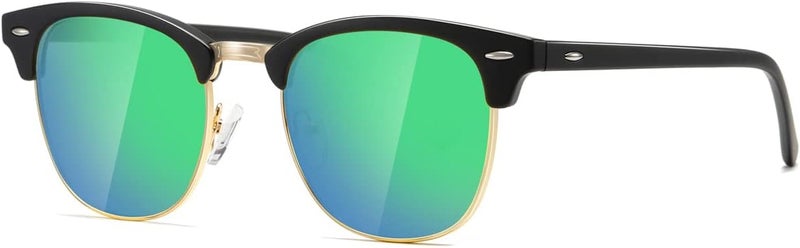 AEVOGUE Polarized Sunglasses For Women And Men Semi Rimless Frame Retro Sun Glasses AE0369 - Image 1