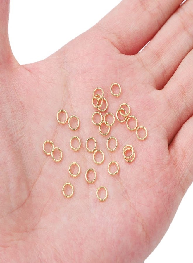 BEADIA 14K Gold Plated Jump Rings Non Tarnish 5mm 400pcs for Jewelry Making Findings - Image 3