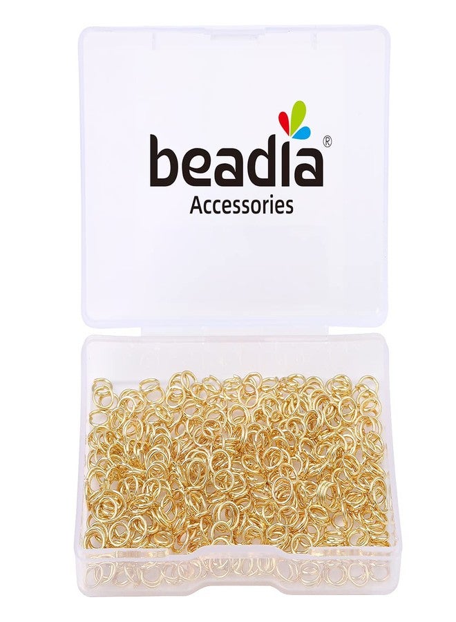 BEADIA 14K Gold Plated Jump Rings Non Tarnish 5mm 400pcs for Jewelry Making Findings - Image 4